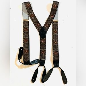 British Belt Company England Men's Print Pattern Suspenders Braces